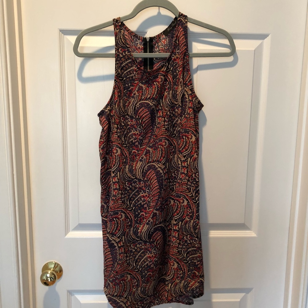 Honey Punch patterned shift dress size small